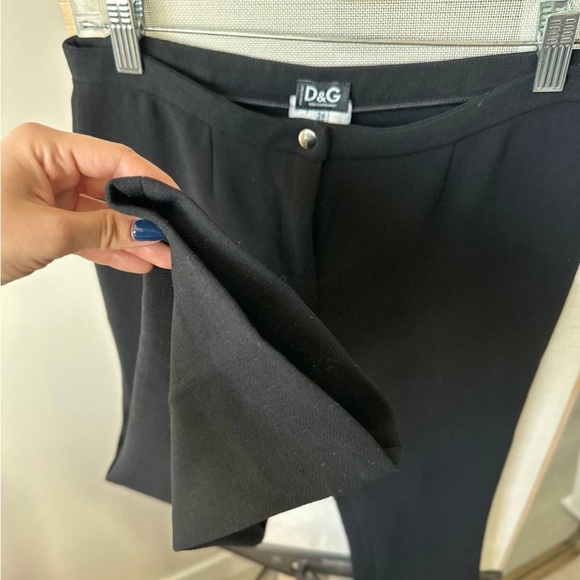 D&G Dolce & Gabbana Black Dress Pants — Size 26 / IT 40 — Made in Italy - Picture 10 of 12